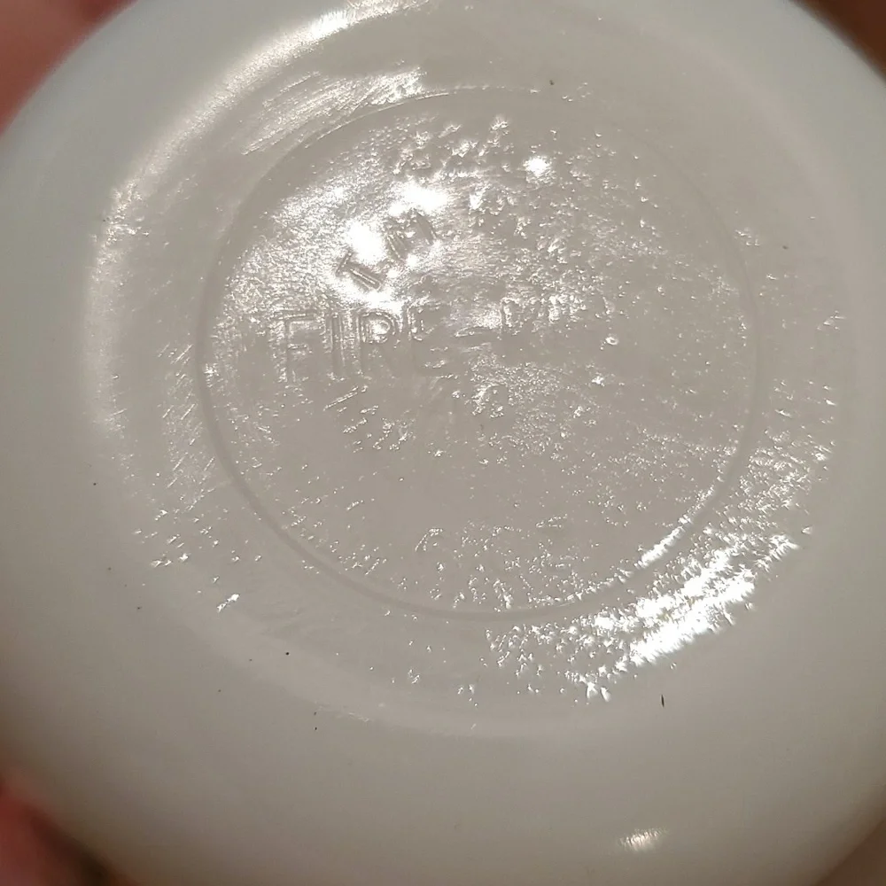 Fire King peach blossom glass custard bowl cup - Picture 5 of 8